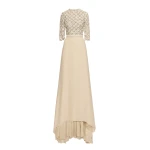 Oscar de la Renta Mother of Pearl Embroidered Gown - Oscar de la Renta Dresses - American Couture - Shop at Coveti