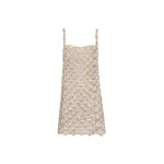 Oscar de la Renta Mother of Pearl Embroidered Shift Dress - Oscar de la Renta Dresses - American Couture - Shop at Coveti