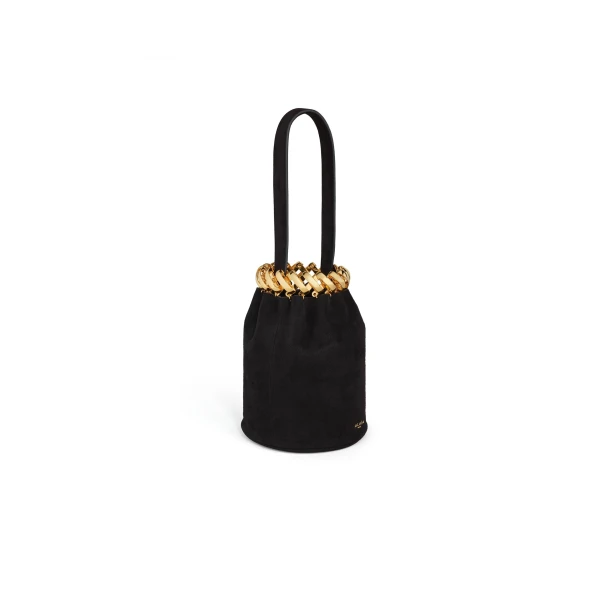 Alaïa Motion Bracelet Bag In Suede - Alaia Bags - Laser Cut Luxury - Shop at Coveti