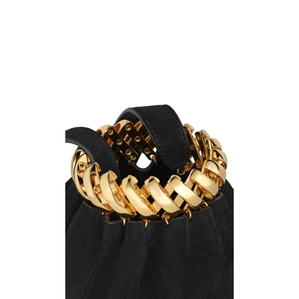 Alaïa Motion Bracelet Bag In Suede - Alaia Bags - Laser Cut Luxury - Shop at Coveti