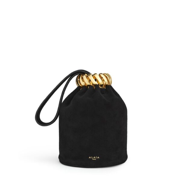 Alaïa Motion Bracelet Bag In Suede - Alaia Bags - Laser Cut Luxury - Shop at Coveti