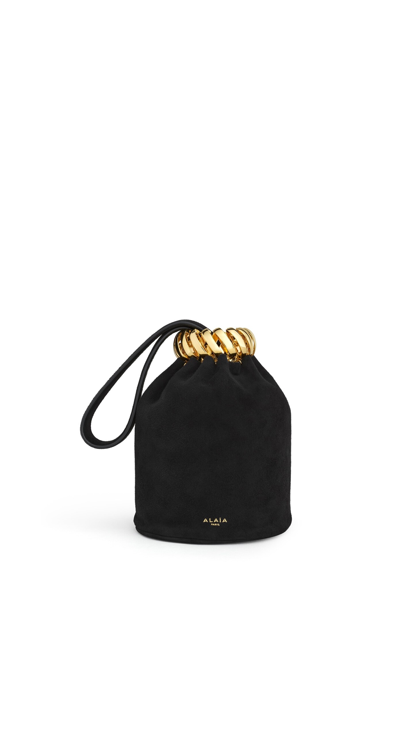 Alaia Motion Bracelet Bag In Suede