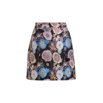 Essentiel Antwerp Multicolor floral jacquard mini skirt with sequin and bead embellishments - Essentiel Antwerp Skirts - Colorful Belgian Design - Shop at Coveti