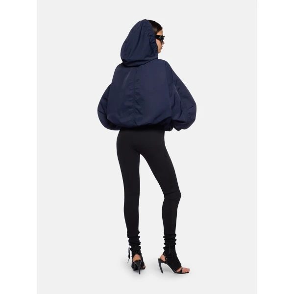The Attico Navy Blue Bomber Jacket, view 3