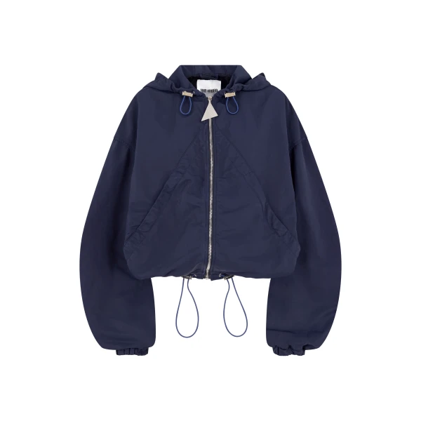 The Attico Navy Blue Bomber Jacket
