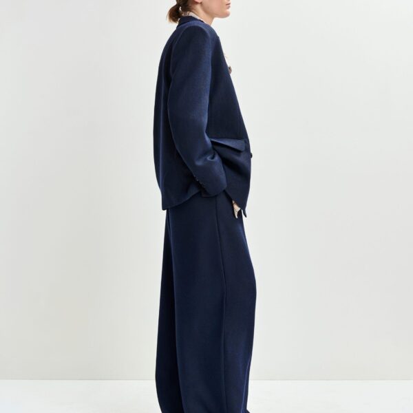 Essentiel Antwerp Navy double-breasted blazer - Essentiel Antwerp Jackets - Colorful Belgian Design - Shop at Coveti