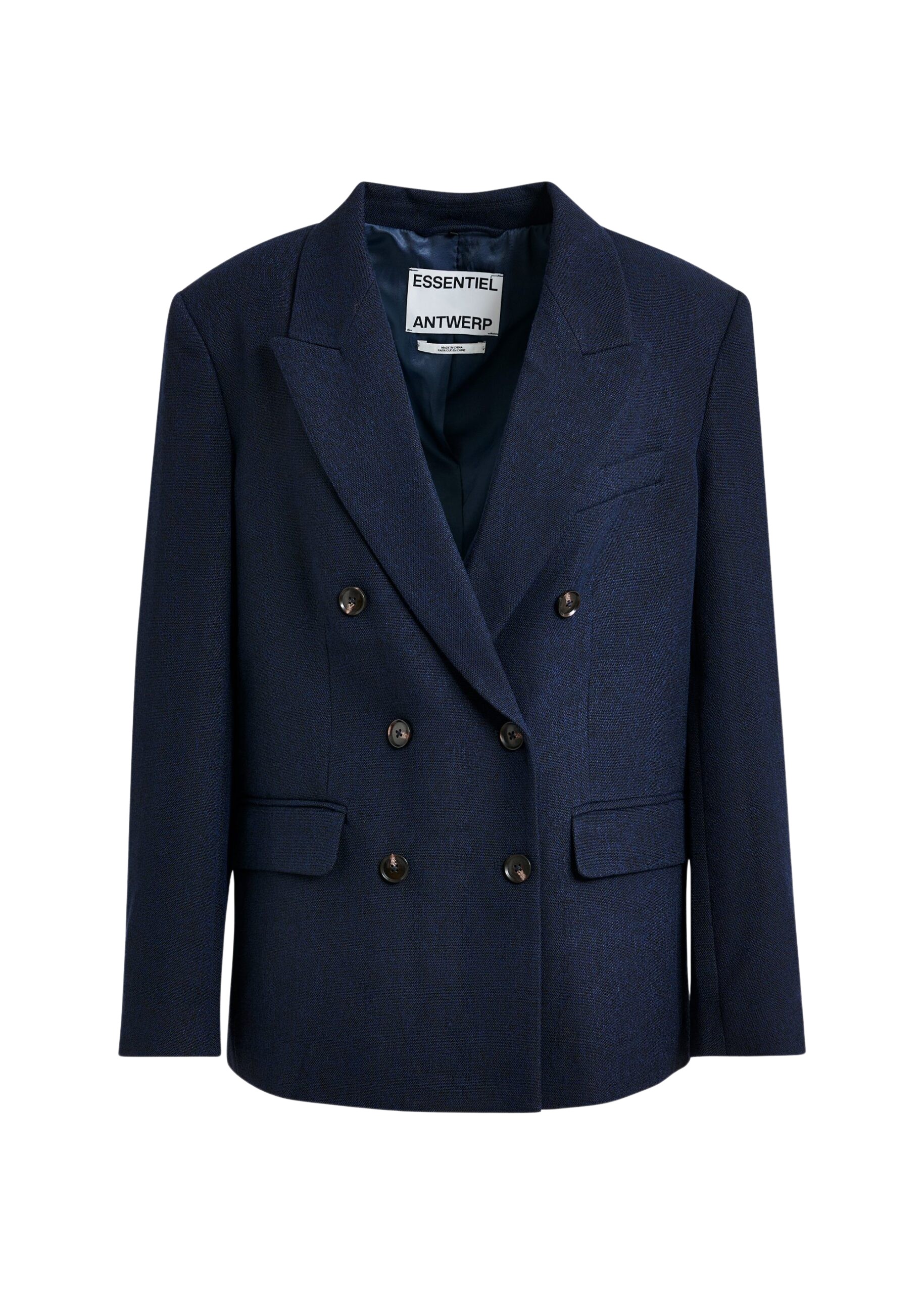 Essentiel Antwerp Navy double-breasted blazer