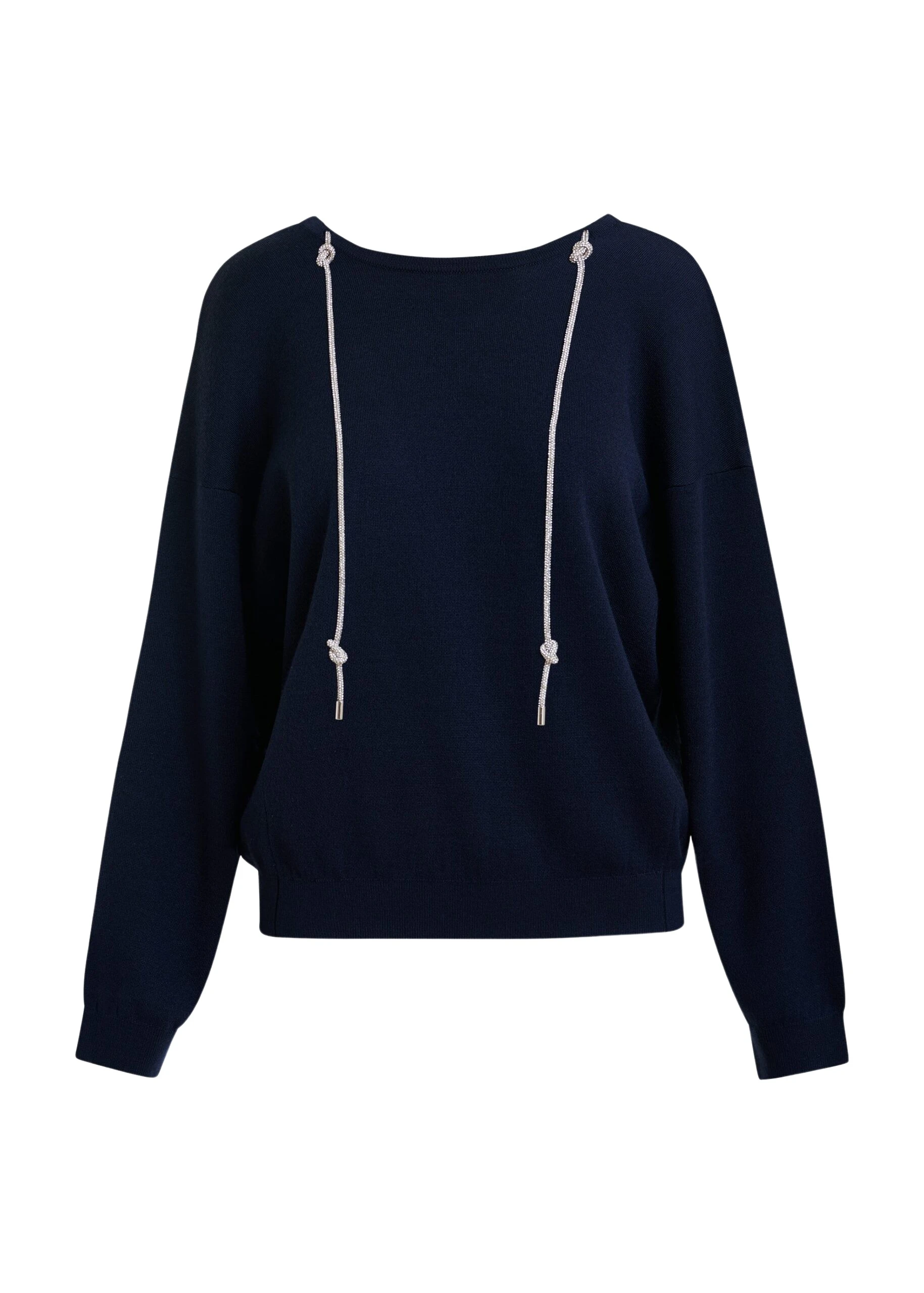 Navy-open-back-sweater-with-rhinestone-strings-Essentiel-Antwerp-Knitwear-scaled39895_nobg Essentiel Antwerp Navy open-back sweater with rhinestone strings - Essentiel Antwerp Knitwear - Colorful Belgian Design - Shop at Coveti