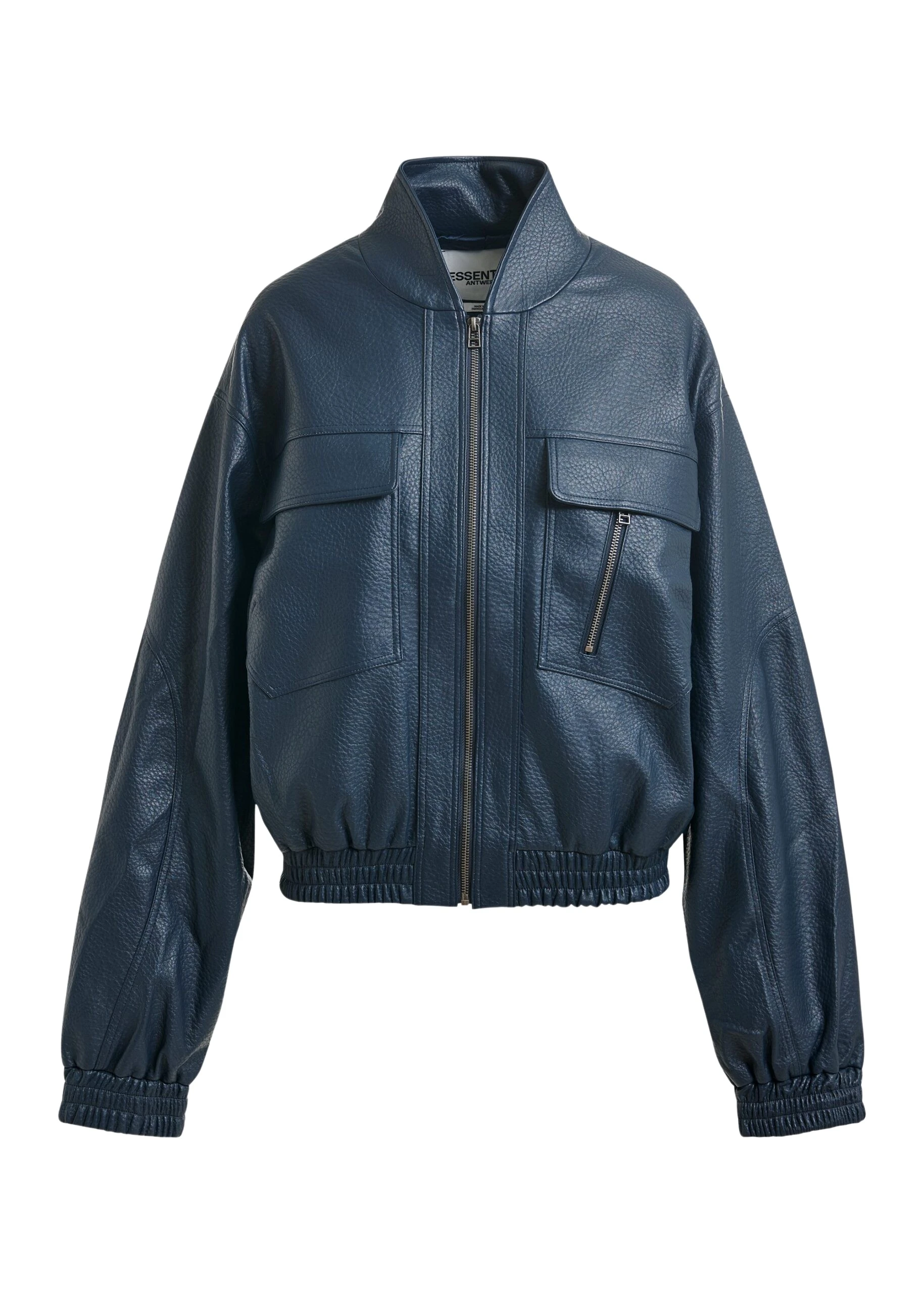 Navy-oversized-faux-leather-bomber-jacket-Essentiel-Antwerp-Jackets-scaled42813_nobg Essentiel Antwerp Navy oversized faux-leather bomber jacket - Essentiel Antwerp Jackets - Colorful Belgian Design - Shop at Coveti