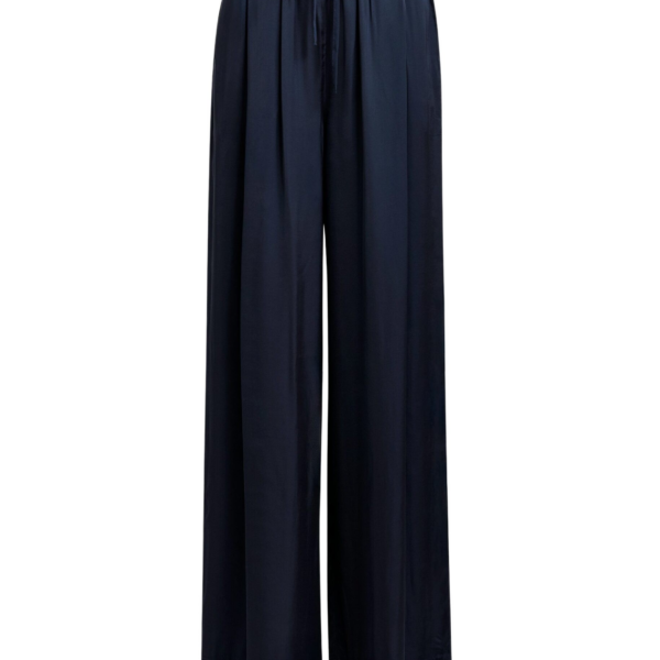 Essentiel Antwerp Navy wide-leg pants - Essentiel Antwerp Pants - Colorful Belgian Design - Shop at Coveti