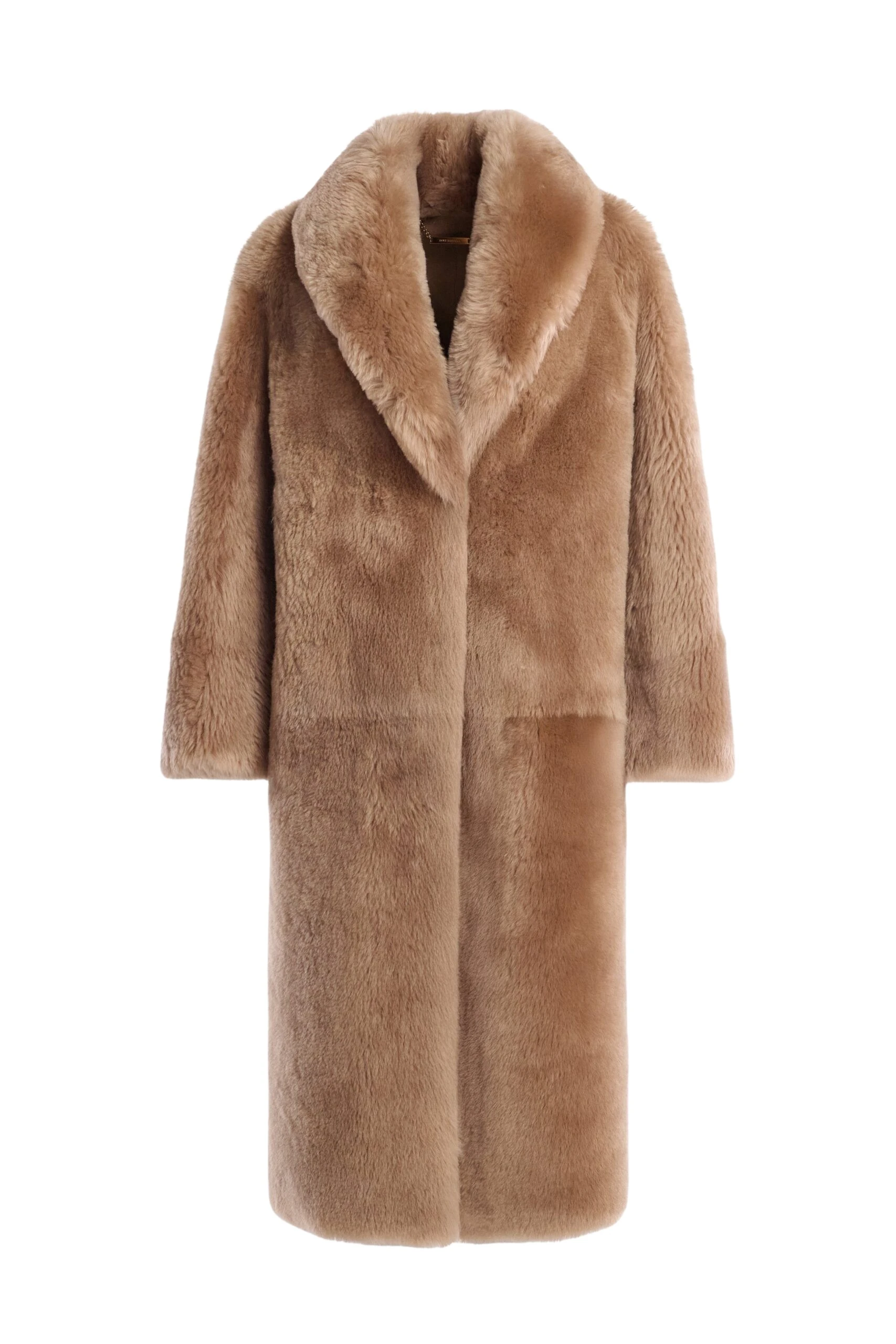 Nour-Hammour-Anais-Textured-Shearling-Coat-scaled70389_nobg Nour Hammour Coats Color | Anaïs Textured Shearling Coat luxury leather Coats from Coveti
