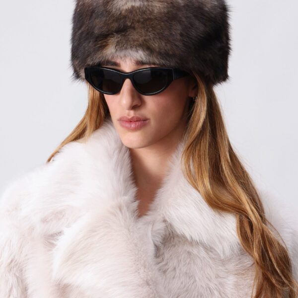 Nour Hammour Hats Color | Après Toscana Shearling Hat luxury leather Hats from Coveti