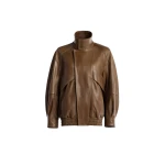 Nour Hammour Jackets Color | Ariste Fluid Leather Jacket luxury leather Jackets from Coveti