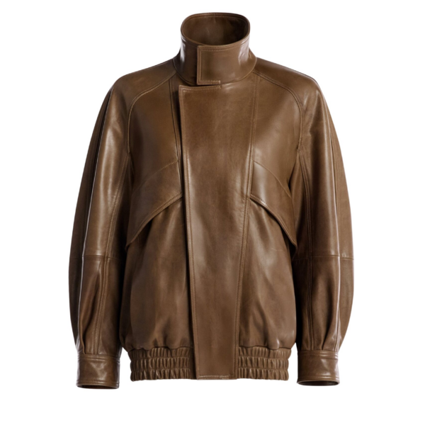 Nour Hammour Jackets Color | Ariste Fluid Leather Jacket luxury leather Jackets from Coveti
