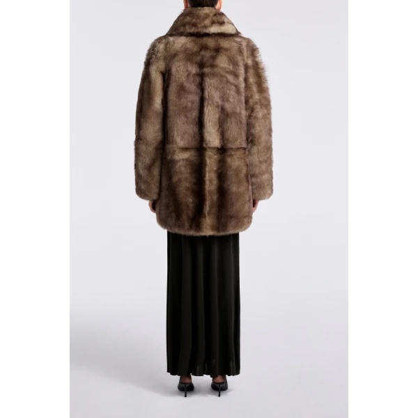 Nour Hammour Aurora Sumptuous Shearling Coat, view 4