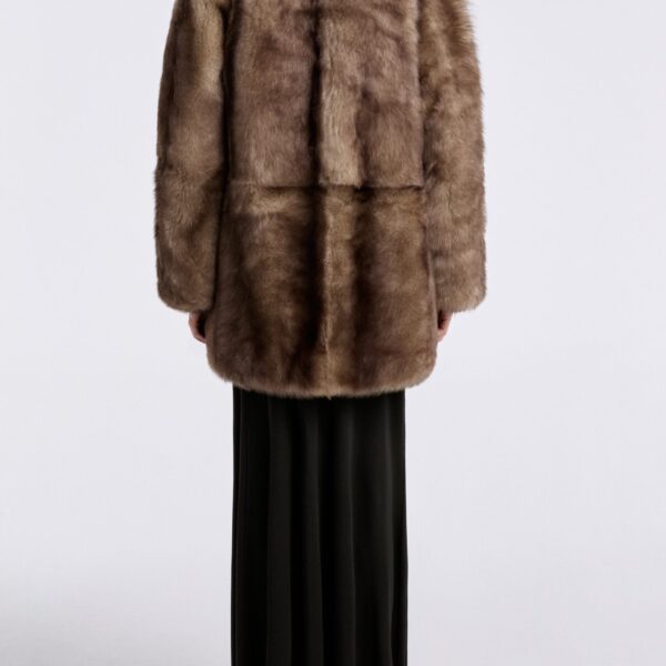 Nour Hammour Coats Color | Aurora Sumptuous Shearling Coat luxury leather Coats from Coveti