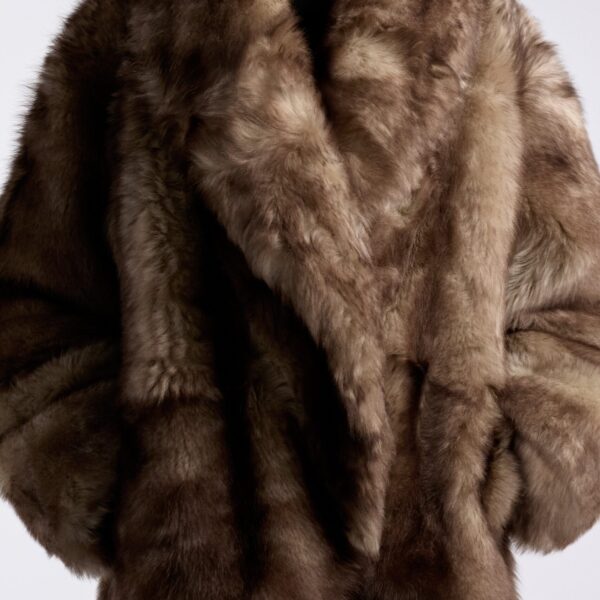 Nour Hammour Coats Color | Aurora Sumptuous Shearling Coat luxury leather Coats from Coveti