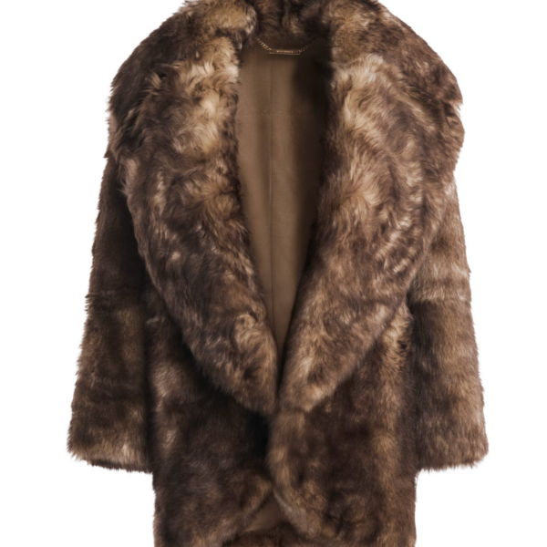 Nour Hammour Coats Color | Aurora Sumptuous Shearling Coat luxury leather Coats from Coveti