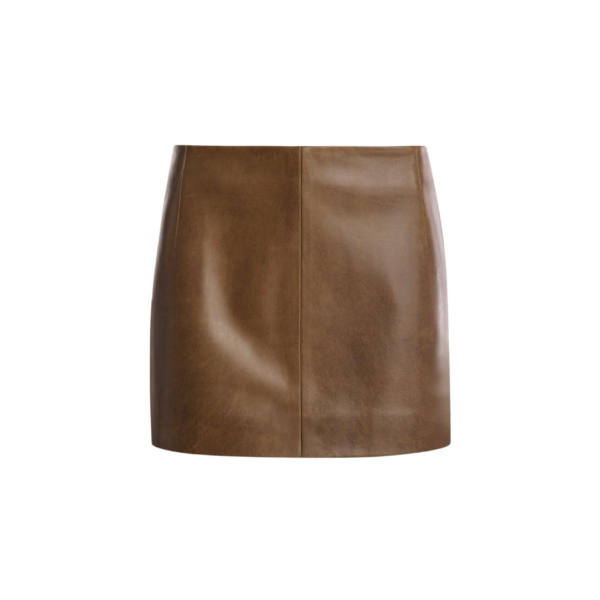 Nour Hammour Skirts Color | Avery Skirt Ultra Mini Leather Skirt luxury leather Skirts from Coveti