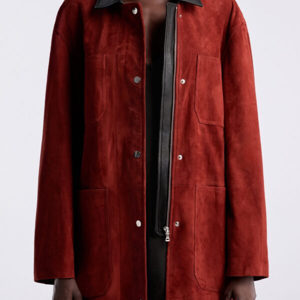 Nour Hammour Jackets Color | Barn Modern Suede Jacket luxury leather Jackets from Coveti