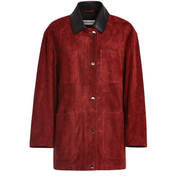 Nour Hammour Jackets Color | Barn Modern Suede Jacket luxury leather Jackets from Coveti