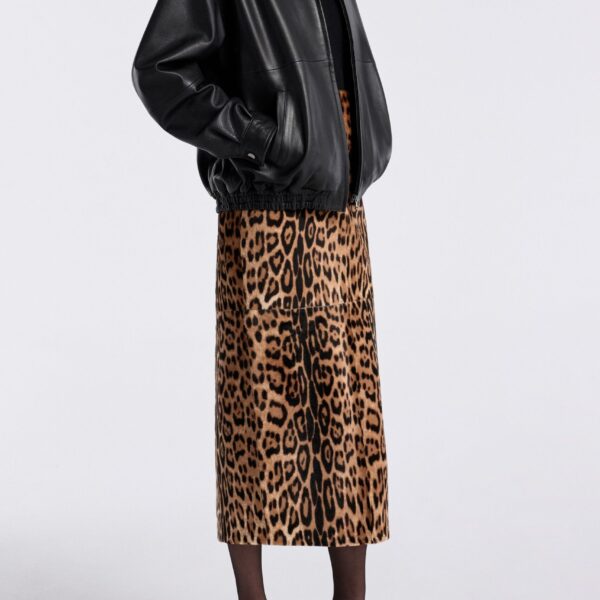 Nour Hammour Jackets Color | Doran Refined Bomber Jacket luxury leather Jackets from Coveti