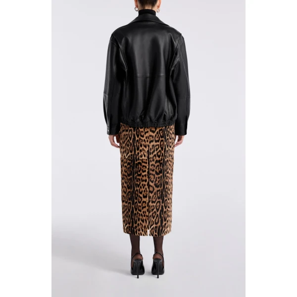 Nour Hammour Doran Refined Bomber Jacket, view 4