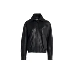 Nour Hammour Jackets Color | Doran Refined Bomber Jacket luxury leather Jackets from Coveti