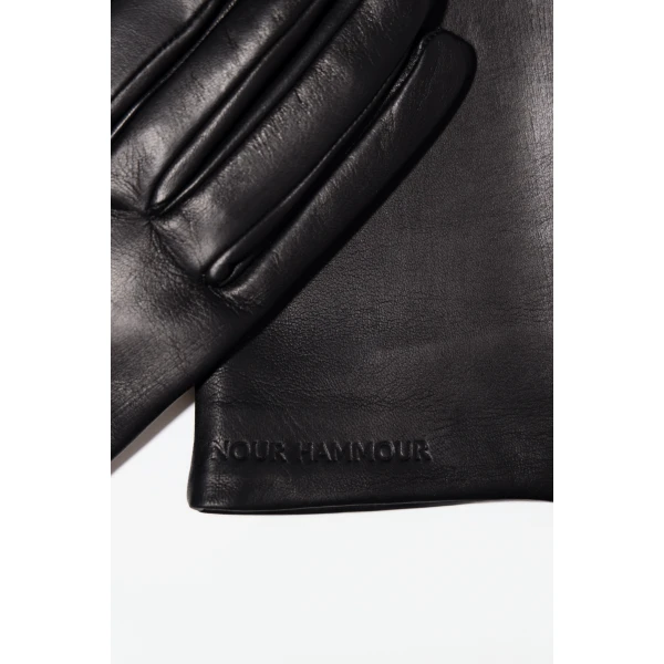 Nour Hammour Extra Long Gloves Butter Soft Leather Gloves, view 3