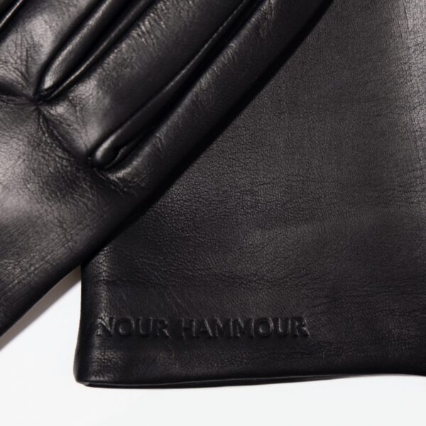 Nour Hammour Gloves Color | Extra Long Gloves Butter Soft Leather Gloves luxury leather Gloves from Coveti