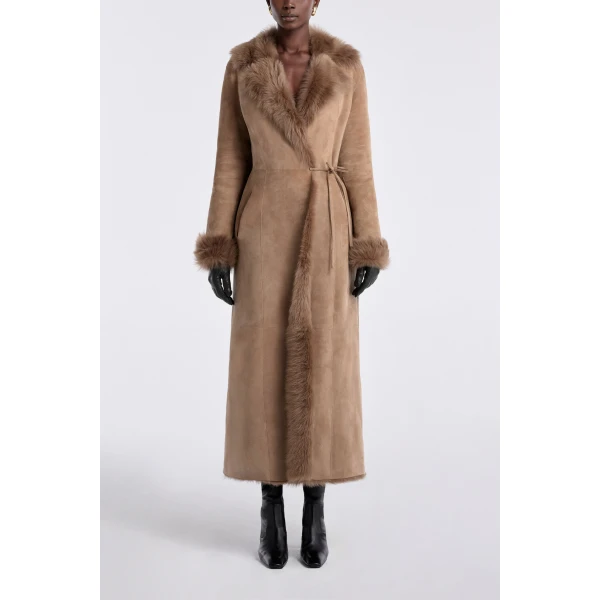 Nour Hammour Joni Off-duty Shearling Essential Coat, view 2