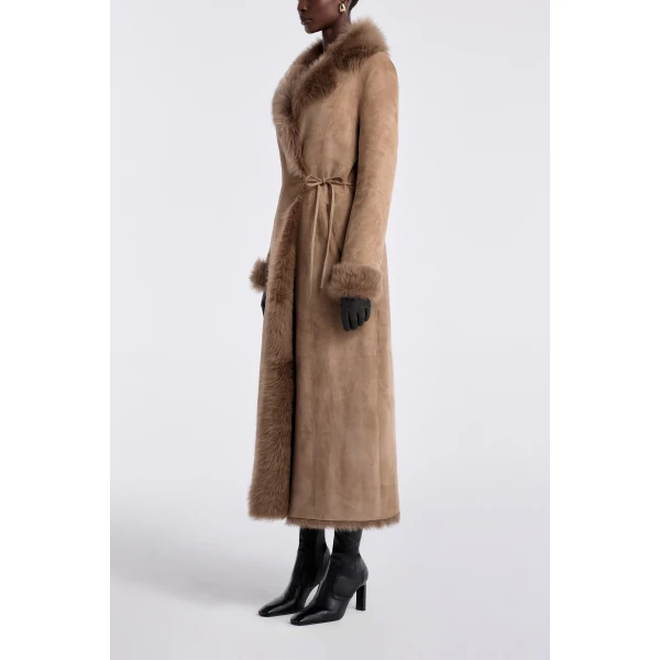 Nour Hammour Joni Off-duty Shearling Essential Coat, view 3