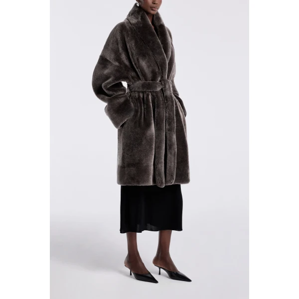 Nour Hammour Juno Luxurious Robe Coat, view 3