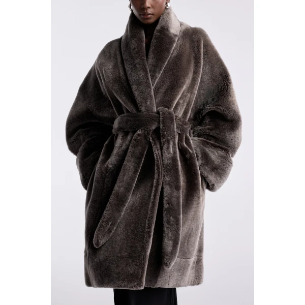 Nour Hammour Juno Luxurious Robe Coat, view 5