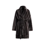 Nour Hammour Coats Color | Juno Luxurious Robe Coat luxury leather Coats from Coveti