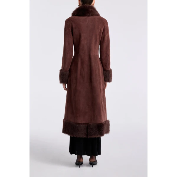 Nour Hammour Kaia Sweeping Toscana Coat, view 3