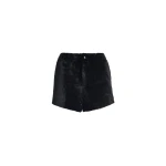 Nour Hammour Shorts Color | Leontine Shearling Cozy Shearling Shorts luxury leather Shorts from Coveti