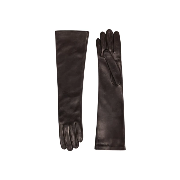 Nour Hammour Gloves Color | Long Gloves Butter Soft Leather Gloves luxury leather Gloves from Coveti