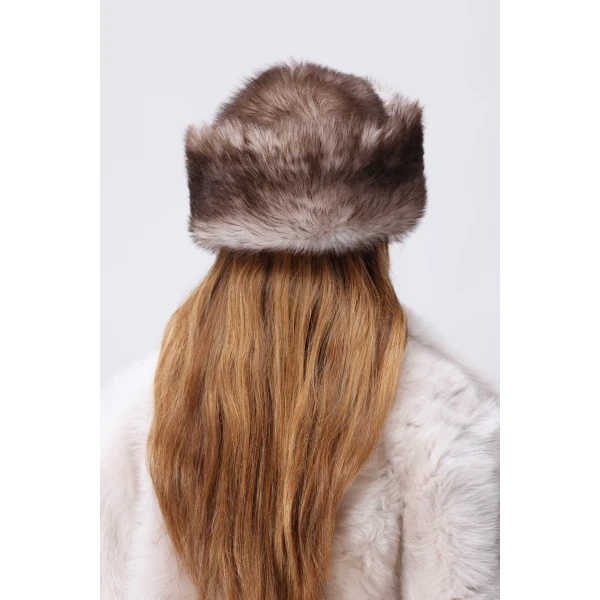 Nour Hammour Louve Toscana Shearling Hat, view 3
