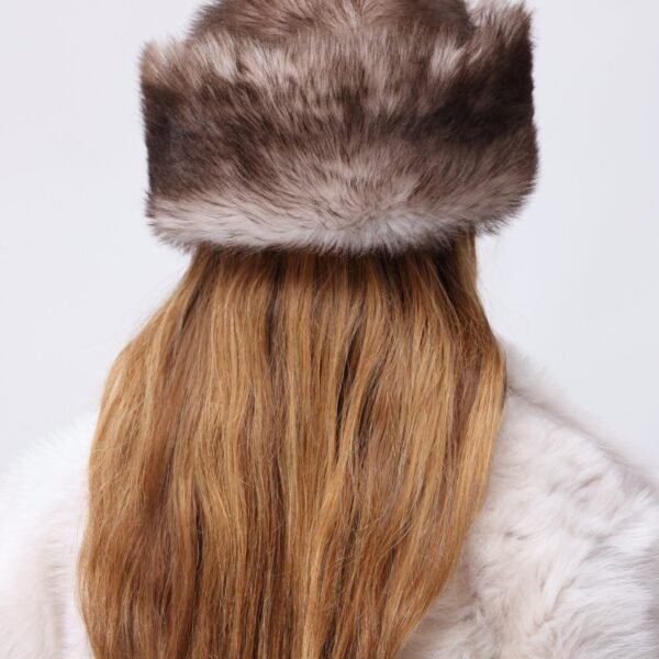 Nour Hammour Hats Color | Louve Toscana Shearling Hat luxury leather Hats from Coveti