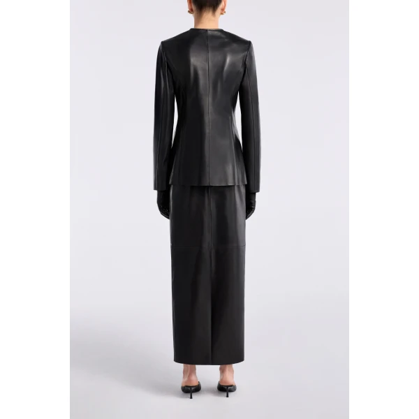 Nour Hammour Maud Chic Collarless Blazer, view 4