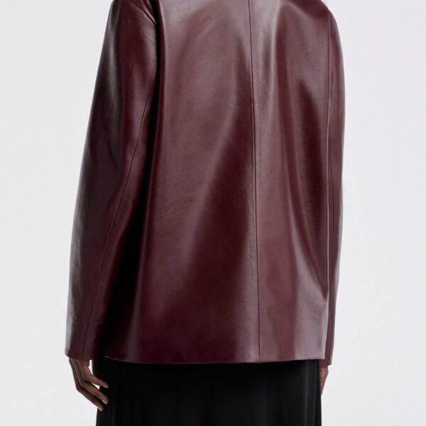 Nour Hammour Jackets Color | Opus Relaxed Leather Blazer luxury leather Jackets from Coveti