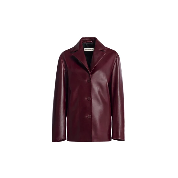 Nour Hammour Jackets Color | Opus Relaxed Leather Blazer luxury leather Jackets from Coveti