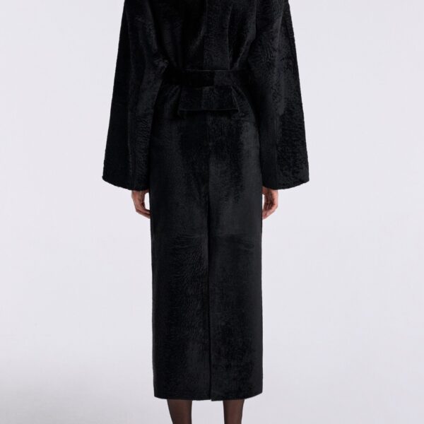 Nour Hammour Jackets Color | Renata Velvety Shearling Jacket luxury leather Jackets from Coveti