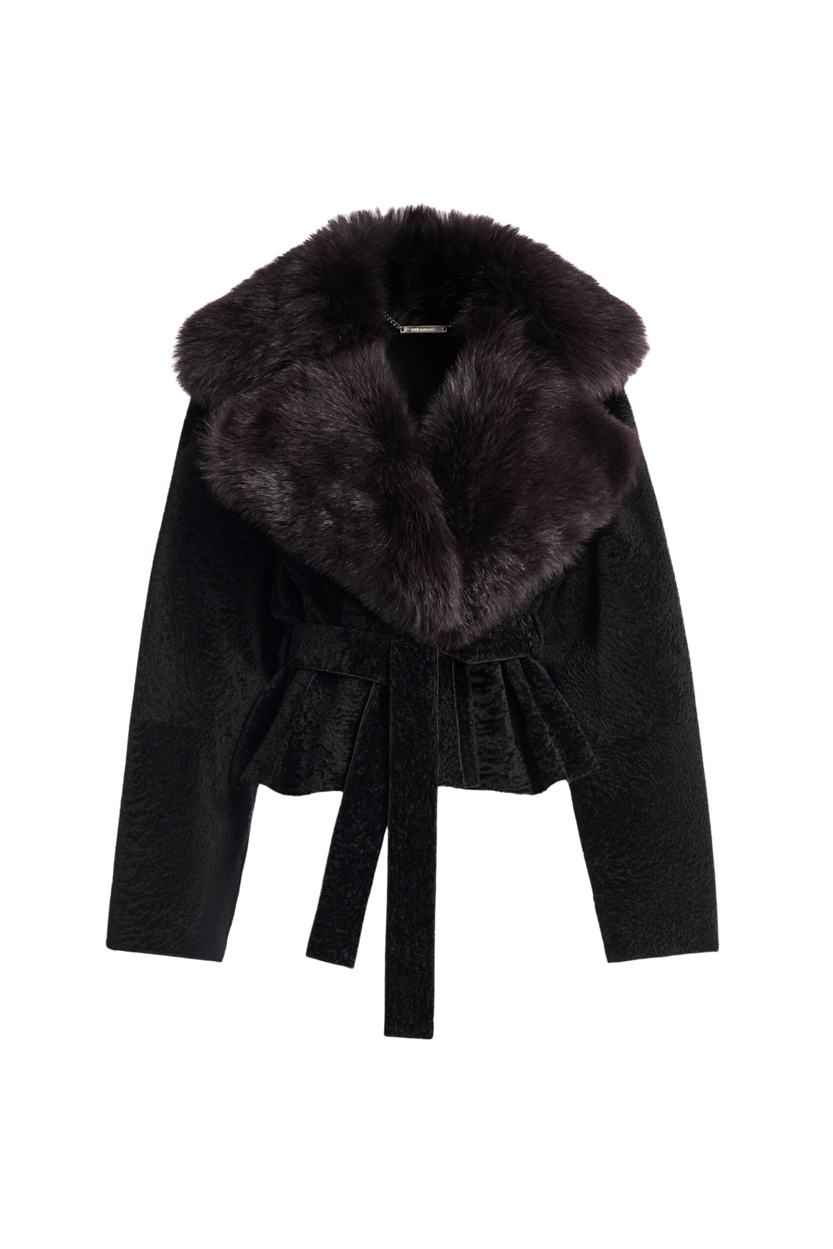 Nour Hammour Renata Velvety Shearling Jacket