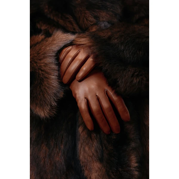 Nour Hammour Short Gloves Butter Soft Leather Gloves, view 2