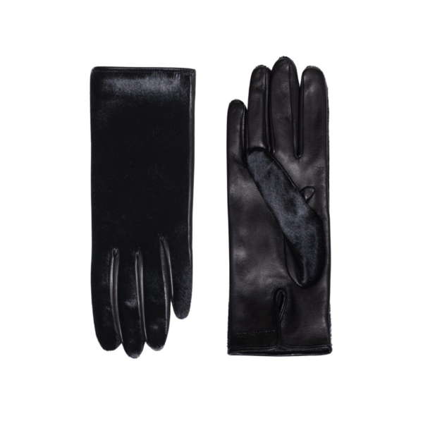 Nour Hammour Gloves Color | Short Gloves Ponyhair Ponyhair Leather Gloves luxury leather Gloves from Coveti