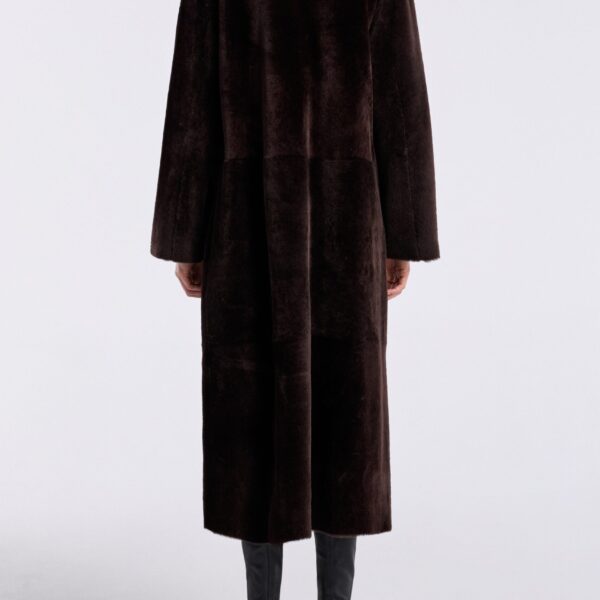 Nour Hammour Coats Color | Solène Soft Blanket Coat luxury leather Coats from Coveti