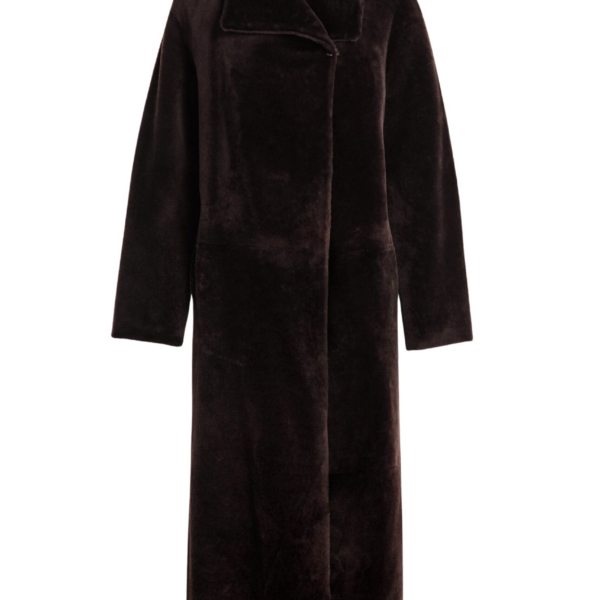 Nour Hammour Coats Color | Solène Soft Blanket Coat luxury leather Coats from Coveti