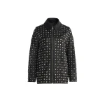Nour Hammour Jackets Color | Studded Leather Jacket Decadent Studded Jacket luxury leather Jackets from Coveti